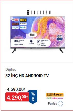 BİM'den kaçırılmayacak çok uygun fiyatlara Televizyon kampanyası! 3 bin 790 TL'ye televizyon 12